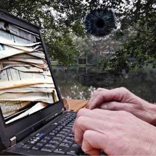 Interview mit Redakteur am See 9