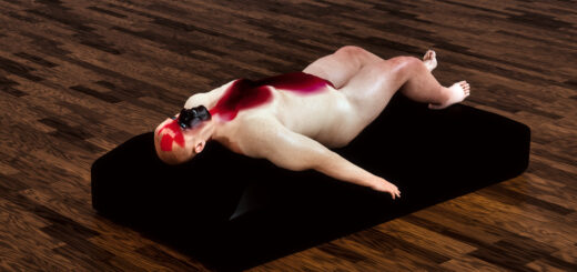 Rückenschmerzen: Im Ledersessel tief versunken 5 Claude Otisse liegt in einem Ledersessel, der zur Lige umgeklappt ist und leidet unter Rückenschmerzen.